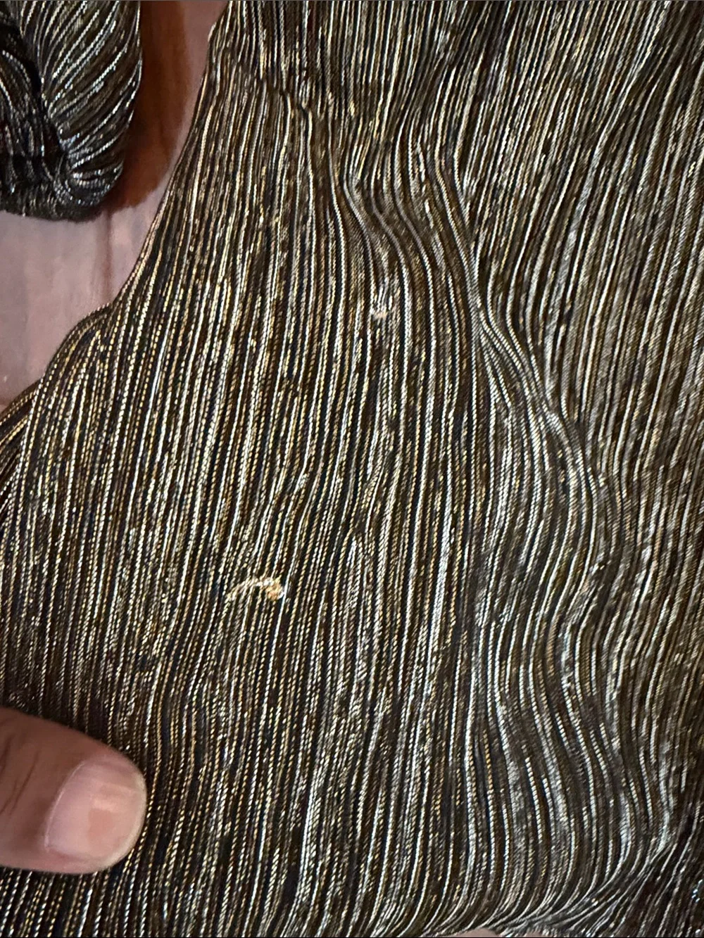 GAP Shimmery Black and Purple Girls Pleated Party Dress